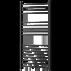 Mexen Ares fürdőszobai radiátor 900 x 500 mm, 372 W, Fekete - W102-0900-500-00-70