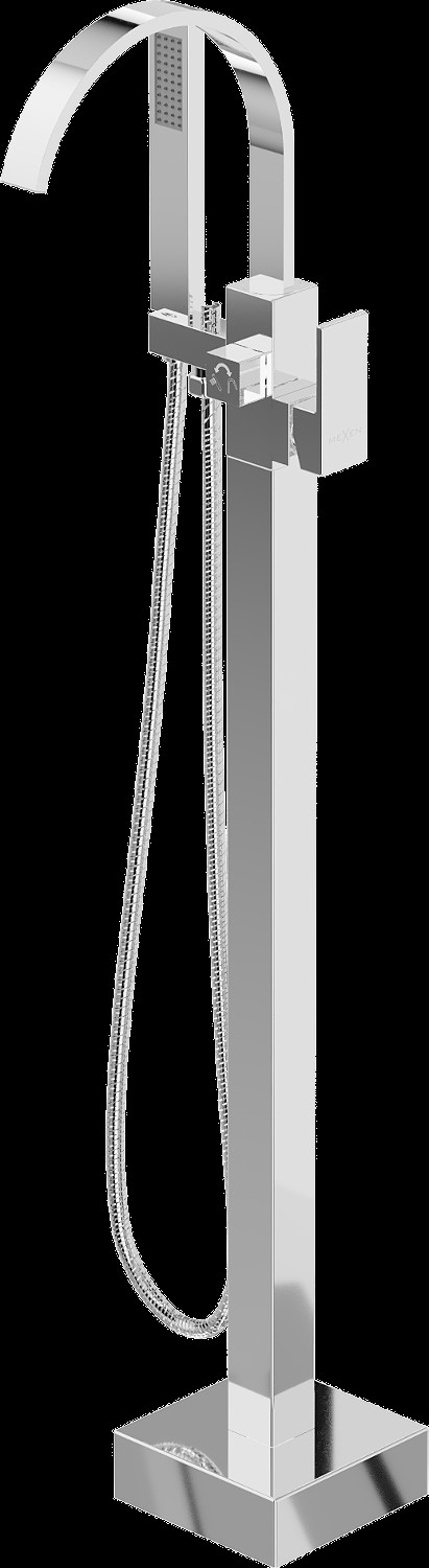 Mexen Veda szabadonálló kád csaptelep, Króm - 75433-00