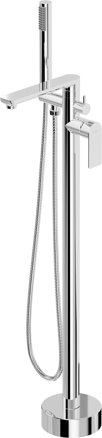 Mexen Leda szabadonálló kád csaptelep, Króm - 75633-00