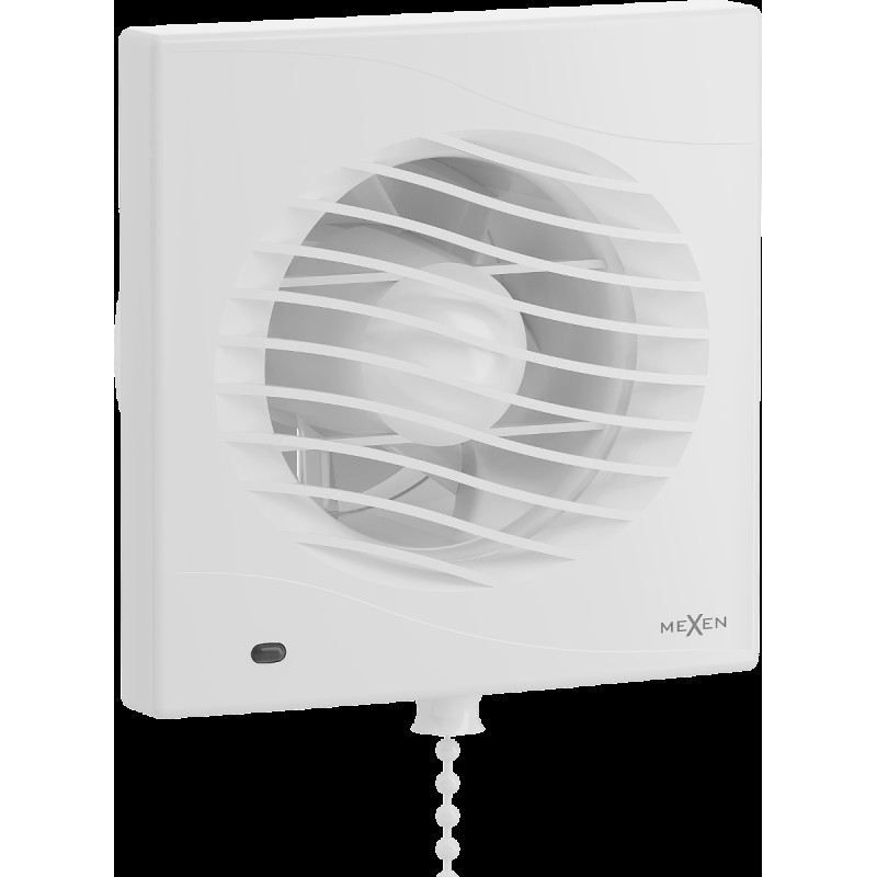 Mexen DXS 100 fürdőszobai ventilátor, húzókapcsolóval, fehér - W9603-100K-00