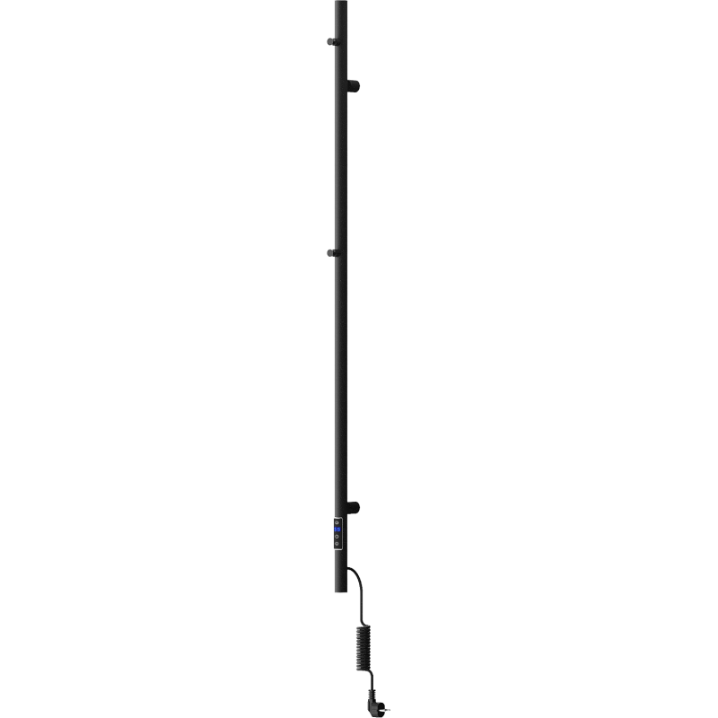 Mexen Pino elektromos radiátor törölközőtartókkal 1405 x 32 mm, 75 W, fekete - W301-1405-032-00-70