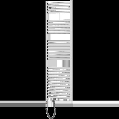 Mexen Hades elektromos radiátor 1500 x 500 mm, 600 W, króm - W104-1500-500-2600-01