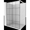 Mexen Kioto Walk-in zuhanyfal 140 x 200 cm, fekete minta 8 mm, fogazott nikkel - 800-140-101-97-77