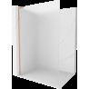 Mexen Kioto L Walk-in zuhanyfal 90 x 200 cm, frosted, kefélt bronz - 800-090-103-65-30