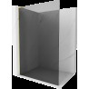 Mexen Kioto L Walk-in zuhanyfal 80 x 200 cm, grafit, arany - 800-080-103-50-40