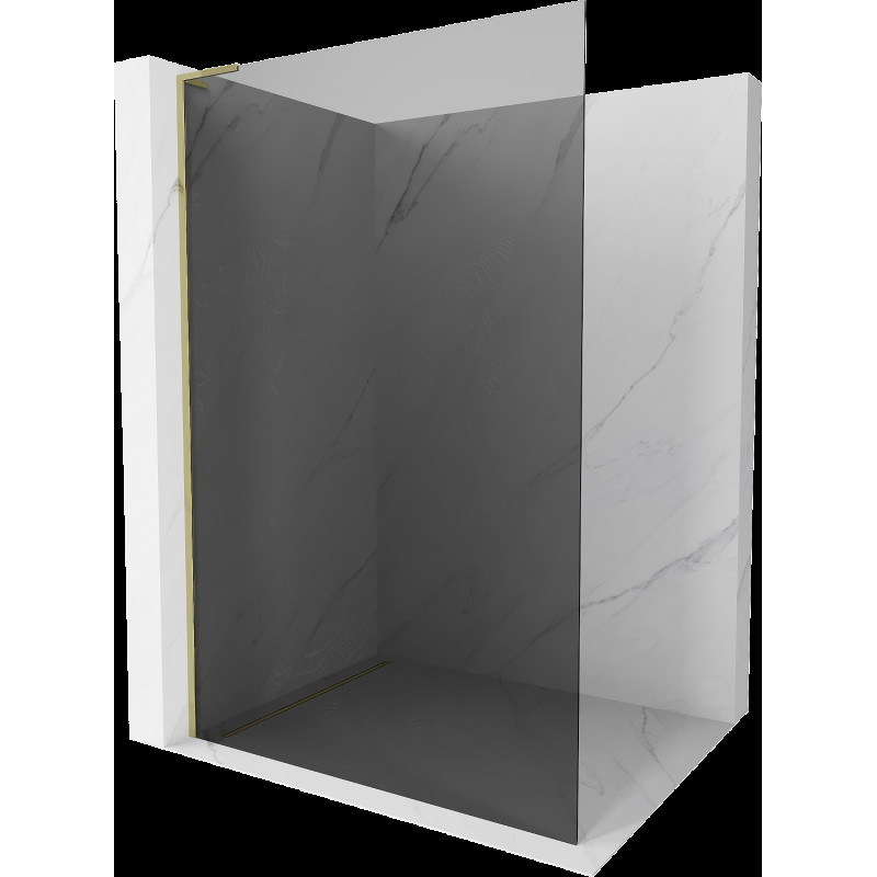 Mexen Kioto L Walk-in zuhanyfal 110 x 200 cm, grafit, arany - 800-110-103-50-40