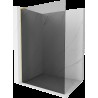 Mexen Kioto L Walk-in zuhanyfal 70 x 200 cm, grafit, arany kefe - 800-070-103-55-40