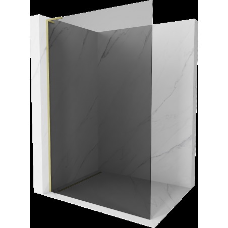 Mexen Kioto L Walk-in zuhanyfal 80 x 200 cm, grafit, arany kefélt - 800-080-103-55-40