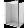 Mexen Kioto L Walk-in zuhanyfal 60 x 200 cm, fekete mintázat, króm - 800-060-103-01-70