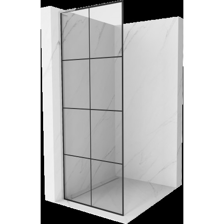 Mexen Kioto L Walk-in zuhanyfal 70 x 200 cm, fekete minta, króm - 800-070-103-01-77