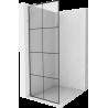 Mexen Kioto L Walk-in zuhanyfal 90 x 200 cm, fekete minta, króm - 800-090-103-01-77