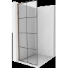 Mexen Kioto L 70 x 200 cm-es Walk-in zuhanyfal, fekete minta, rózsaarany