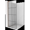 Mexen Kioto L zuhanyfal Walk-in 90 x 200 cm, fekete minta, kefélt réz - 800-090-103-65-77