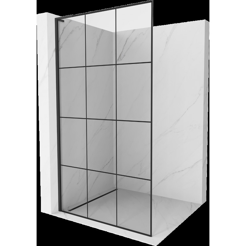 Mexen Kioto L Walk-in zuhanyfal 100 x 200 cm, fekete minta, fekete - 800-100-103-70-77