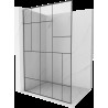 Mexen Kioto L walk-in zuhanyfal 120 x 200 cm, fekete minta, króm - 800-120-103-01-78