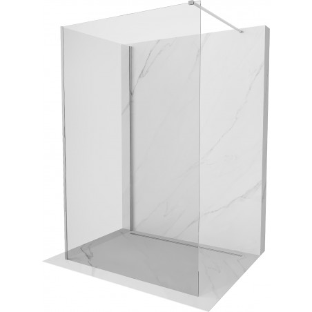 Mexen Kioto Walk-in zuhanyfal 130 x 115 cm, átlátszó, króm - 800-130-212-01-00-115