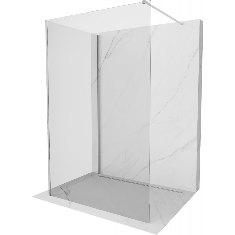 Mexen Kioto Walk-in zuhanyfal 130 x 120 cm, átlátszó, króm - 800-130-212-01-00-120