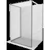 Mexen Kioto Walk-in zuhanyfal 110 x 70 cm, fekete minta, fehér - 800-110-212-20-70-070