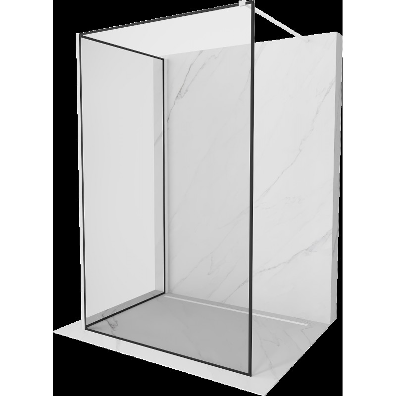 Mexen Kioto Walk-in zuhanyfal 130 x 80 cm, fekete minta, fehér - 800-130-212-20-70-080