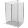 Mexen Kioto Walk-in zuhanyfal 140 x 85 x 40 cm, áttetsző, króm - 800-140-085-221-01-00-040