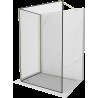 Mexen Kioto walk-in zuhanyfal 90 x 70 cm, fekete minta, arany kefélt - 800-090-212-55-70-070