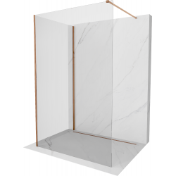 Mexen Kioto Walk-in zuhanyfal 135 x 70 cm, áttetsző, rózsasárga - 800-135-212-60-00-070