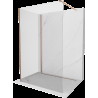 Mexen Kioto Walk-in zuhanyfal 105 x 90 cm, átlátszó, kefélt réz - 800-105-212-65-00-090