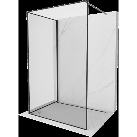 Mexen Kioto walk-in zuhanyfal 110 x 80 cm, fekete minta, fekete - 800-110-212-70-70-080