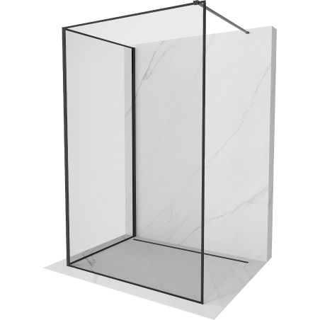 Mexen Kioto Walk-in zuhanyfal 120 x 80 cm, fekete minta, fekete - 800-120-212-70-70-080