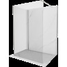 Mexen Kioto Walk-in zuhanyfal 120 x 75 cm, átlátszó, kefélt nikkel - 800-120-212-97-00-075