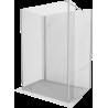 Mexen Kioto Walk-in zuhanyfal 120 x 75 x 30 cm, átlátszó, sötét nikkel - 800-120-075-221-97-00-030