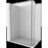 Mexen Kioto Walk-in zuhanyfal 110 x 30 cm, fekete minta, króm - 800-110-212-01-70-030