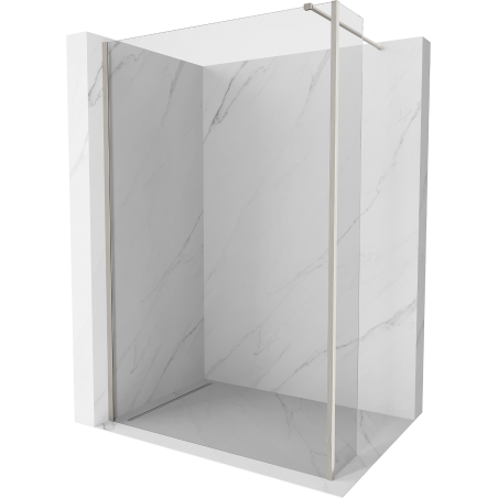 Mexen Kioto Walk-in zuhanyfal 105 x 30 cm, átlátszó, satin nikkelezett - 800-105-212-97-00-030