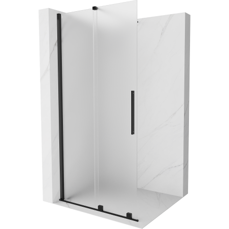 Mexen Velar Walk-in zuhanyfal 110 x 200 cm, matt üveg 8 mm, fekete - 871-110-000-33-70