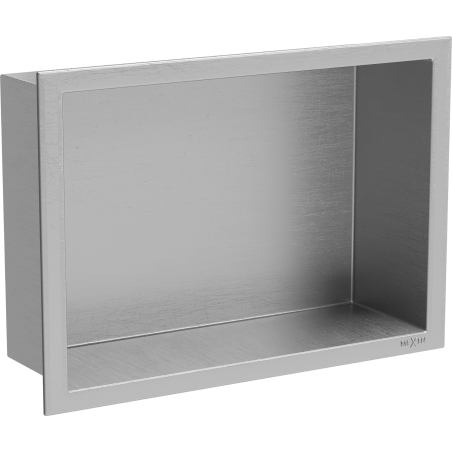 Mexen X-Wall-R fürdőszoba süllyesztett polc kerettel 30 x 20 cm, inox - 1910302010