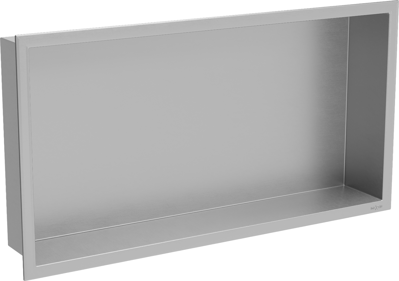 Mexen X-Wall-R fürdőszoba süllyesztett polc kerettel 60 x 30 cm, inox - 1910603010