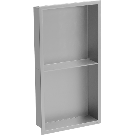 Mexen X-Wall-R fürdőszoba süllyesztett polc kerettel és polccal 60 x 30 cm, inox - 1910603010S