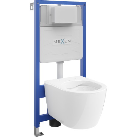 Mexen beépíthető Felix Slim WC váz WC csészével Carmen, Fehér - 6103388XX00