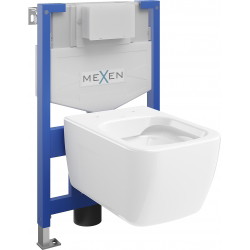 Mexen beépíthető Felix XS-F WC váz WC csészével Margo, Fehér - 6803342XX00