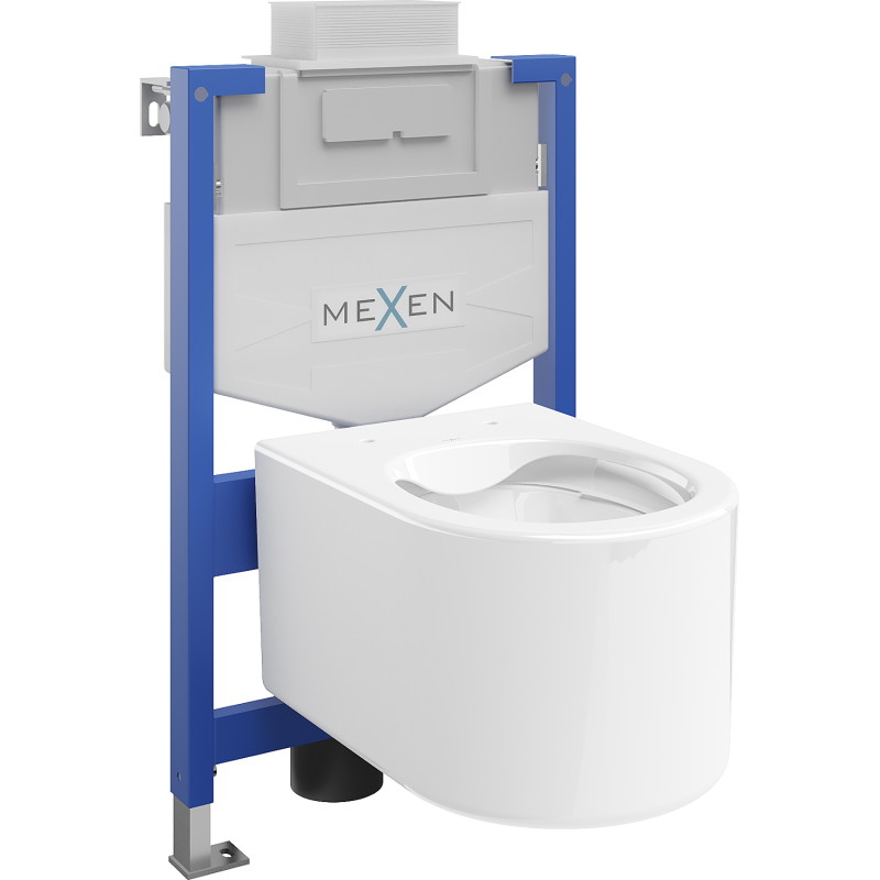 Mexen beépíthető Felix XS-U WC váz WC csészével Sofia, Fehér - 6853354XX00