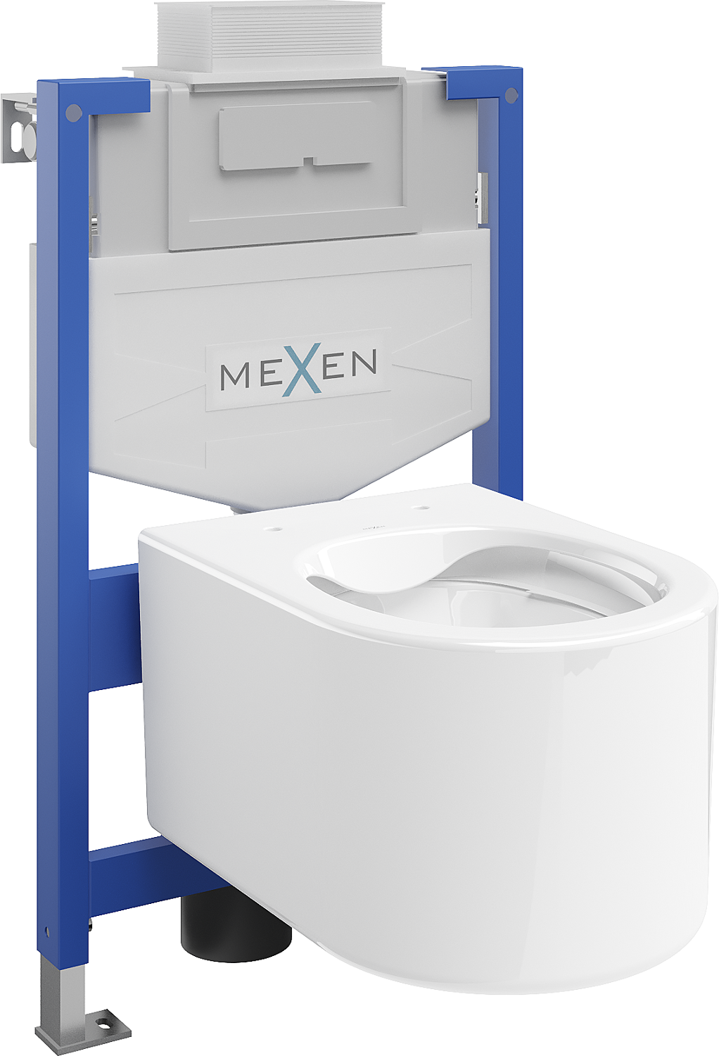 Mexen beépíthető Felix XS-U WC váz WC csészével Sofia, Fehér - 6853354XX00