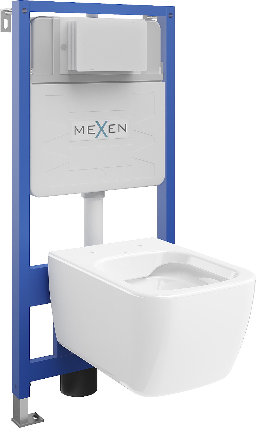 Mexen beépíthető Felix Slim WC váz WC csészével Stella, Fehér - 6103368XX00