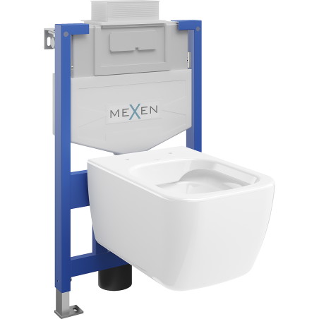 Mexen beépíthető Felix XS-U WC váz WC csészével Stella, Fehér - 6853368XX00