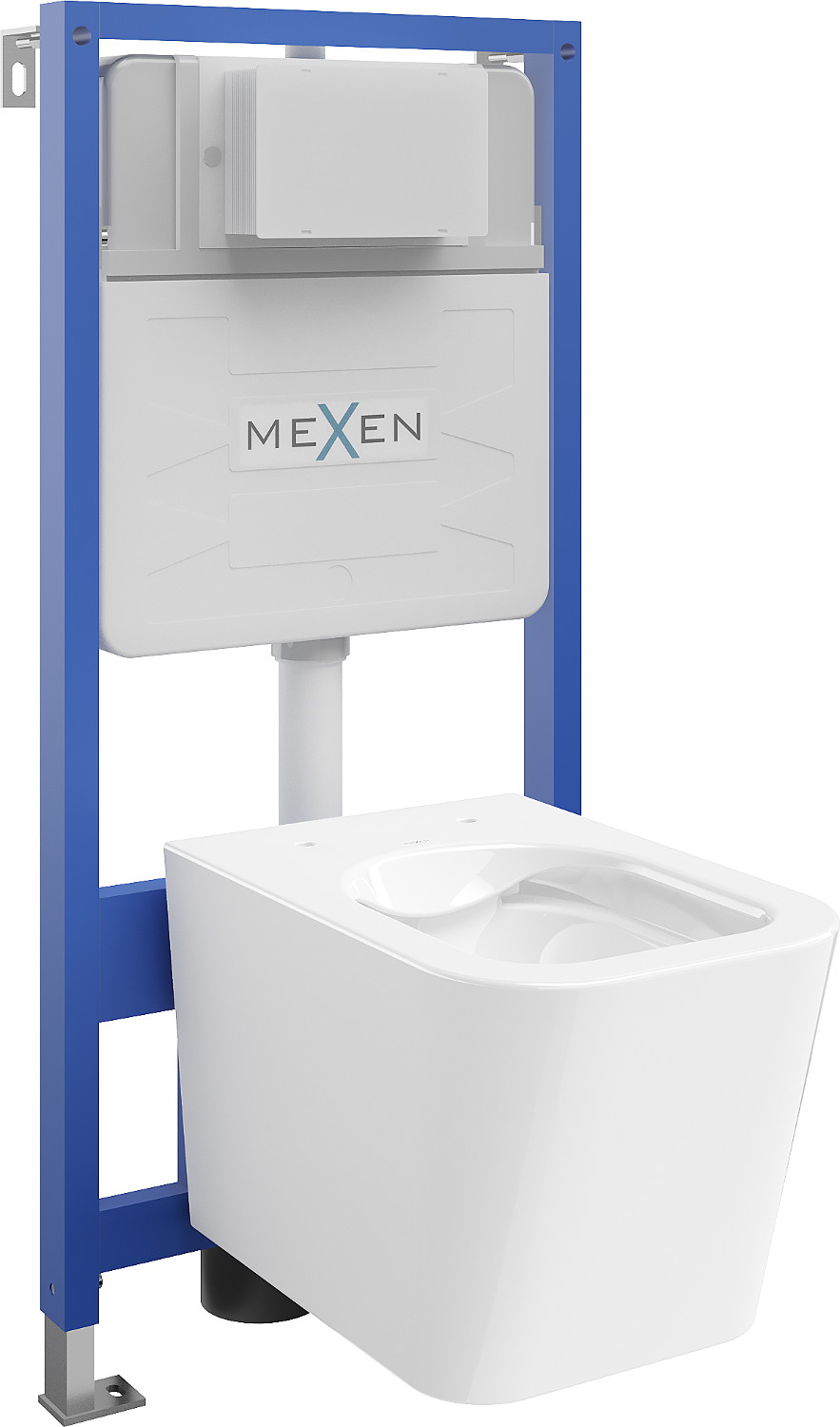 Mexen beépíthető Felix Slim WC váz WC csészével Teo, Fehér - 6103385XX00