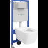 Mexen beépíthető Felix Slim WC váz WC csészével Margo, Fehér - 6103342XX00