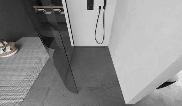 Zaokrąglona kabina walk-in